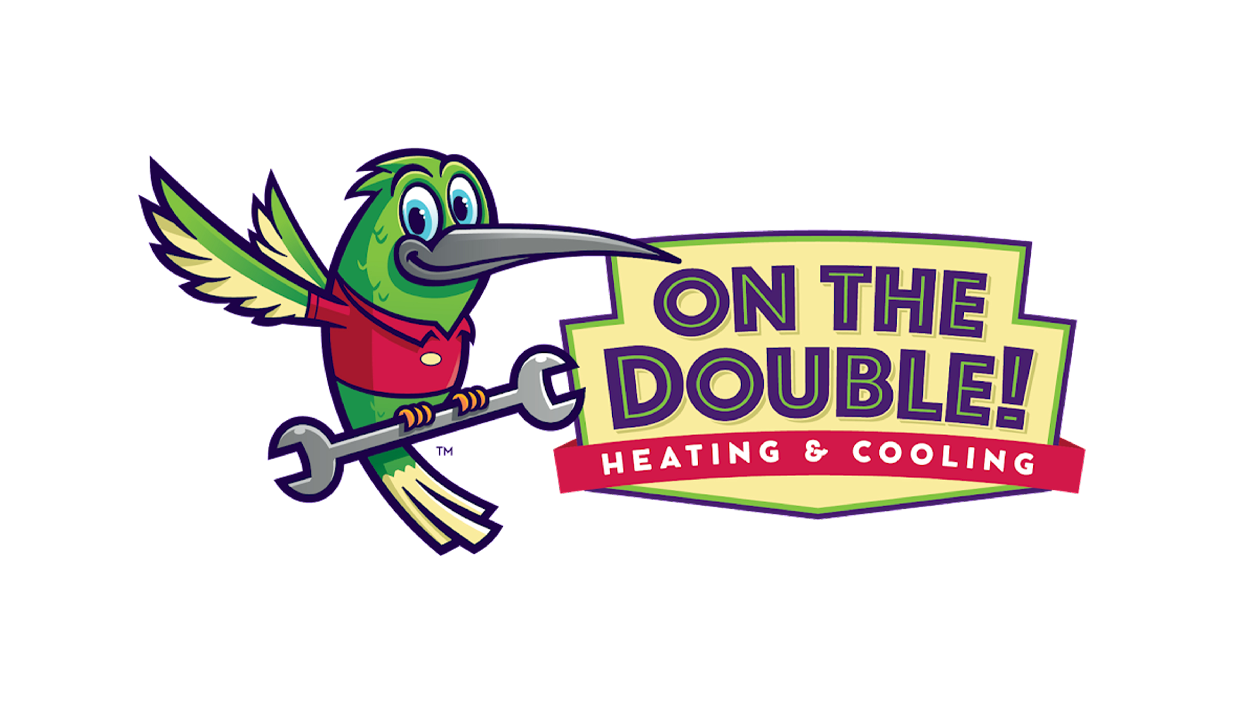 On The Double! Heating & Cooling Logo