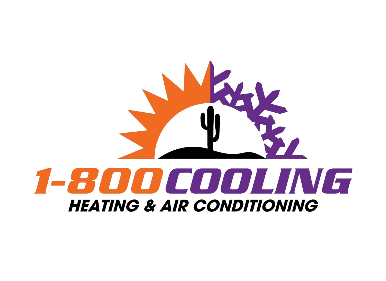 1 800 Cooling - Phoenix Air Conditioning Services Logo
