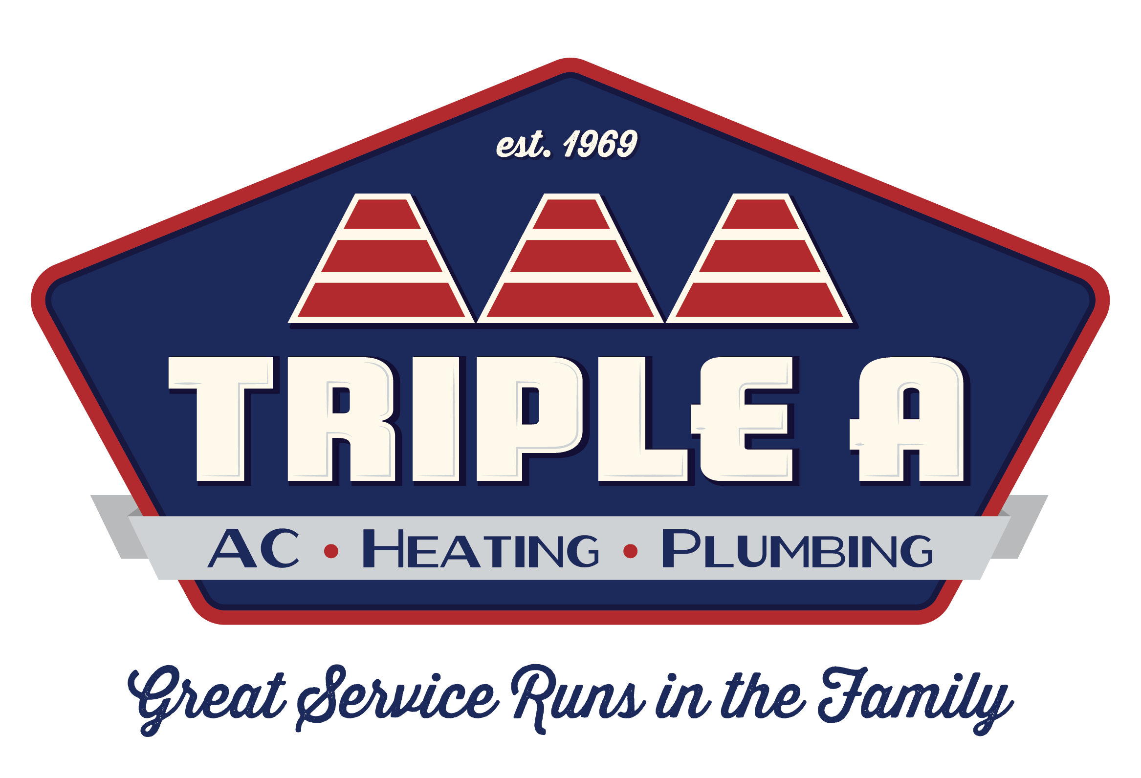 Triple A AC · Heating · Plumbing Logo